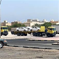 رفع مركبات مهملة في منطقة الفحيحيل