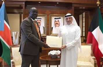 وزير الخارجية استقبل وزير الشؤون الإنسانية وإدارة الكوارث بجنوب السودان