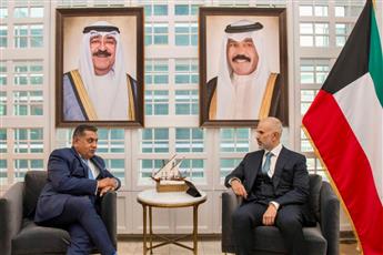 نائب وزير الخارجية يبحث مع وزير شؤون الشرق الأوسط البريطاني تطورات اتفاقية خور عبدالله