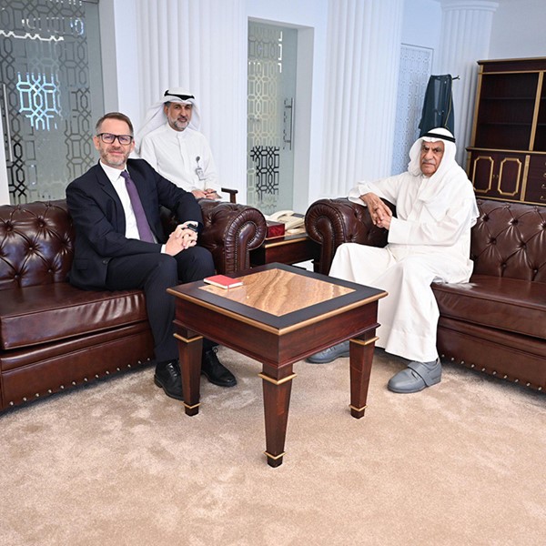 السعدون يستقبل سفير لوكسمبورغ