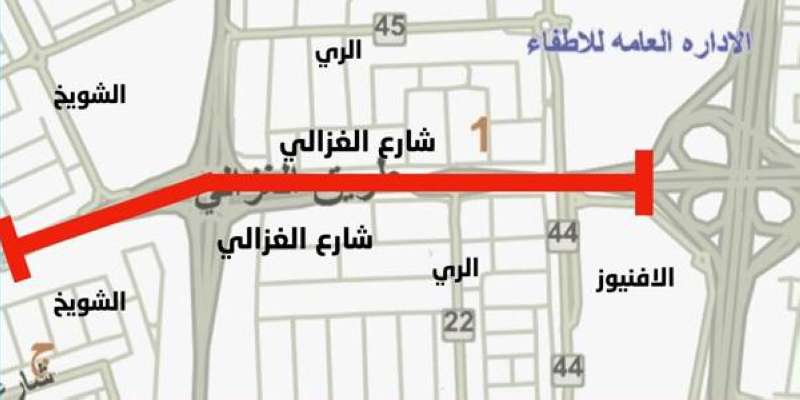 «المرور»: إغلاق شارع الغزالي بالاتجاهين الأربعاء والخميس