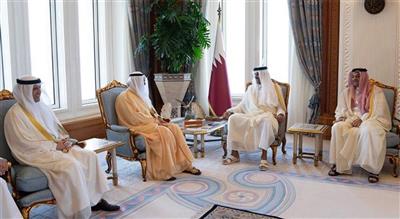 أمير قطر يبحث مع وزير الدفاع الشيخ أحمد الفهد العلاقات بين البلدين وآفاق تعزيزها