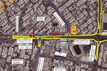 الطرق: إغلاق مؤقت لشارع القاهرة أمام منطقتي الدسمة والمنصورية