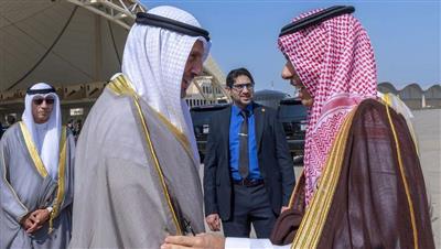 وزير الخارجية يستقبل نظيره السعودي بمناسبة زيارته الرسمية للبلاد