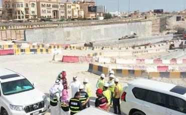 مدير هيئة الطرق يتفقد أعمال مشروع طريق دمشق هـ ط/ ٢٥٧