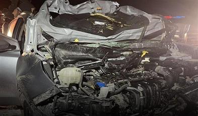 وفاة شخص بحادث تصادم مركبة مع جمل على طريق السالمي