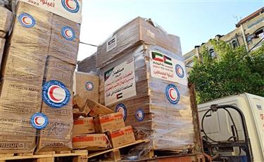 جمعية الهلال الأحمر تنفي نقص أو عدم وصول المساعدات الكويتية لقطاع غزة