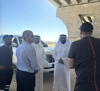 مدير عام هيئة الطرق يتفقد المشاريع الواقعة شمال الكويت