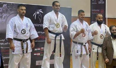 البطل ضاري العنزي يحرز ذهبية البطولة العربية للكيوكوشن كاي كاراتيه