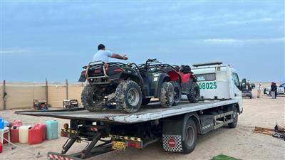 البلدية ترفع 53 بقي في كبد والصبية لعدم الالتزام بشروط وضوابط المخيمات