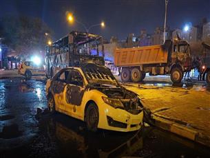 السيطرة على حريق 4 مركبات في جليب الشيوخ