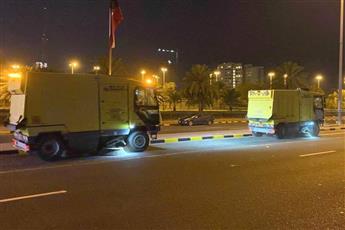 البلدية: تنظيف طريق المطار من جسر السادس إلى جسر الخامس باتجاه العاصمة