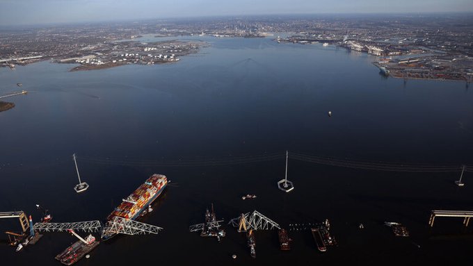 الـ FBI يفتح تحقيقاً جنائياً في انهيار جسر «فرانسيس سكوت كي» في بالتيمور