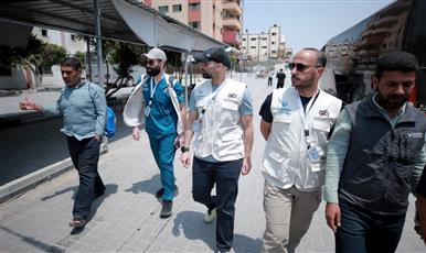 الفريق الطبي الثاني للجمعية الكويتية للإغاثة يطلق حملة لدعم المنظومة الصحية بغزة