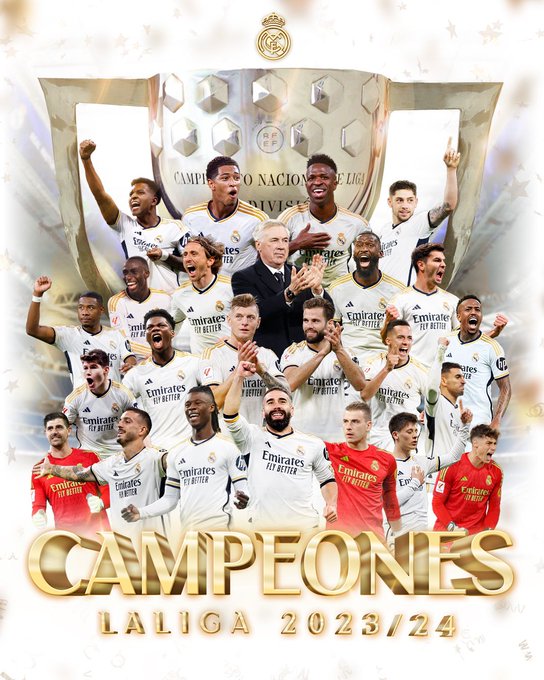 للمرة 36 في تاريخه.. #ريال_مدريد بطلا للدوري الإسباني بهدية من #جيرونا