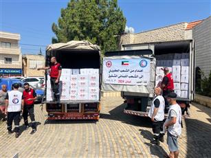 «الهلال الأحمر الكويتي» يبدأ المرحلة الثانية من تقديم المساعدات للبنانيين المتضررين في الجنوب