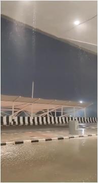 انهيار سقف مبنى في مطار نيودلهي نتيجة الأمطار الغزيرة