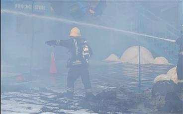 إخماد حريق اندلع بمجمع ترفيهي في حي الشاطئ بالسعودية.. ولا إصابات