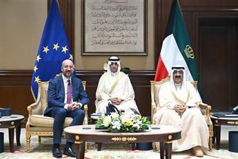 سمو الأمير يستقبل رئيس المجلس الأوروبي والوفد المرافق