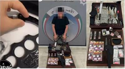 «الأمن الجنائي» يضبط «بدون» تخصص في بيع الأسلحة لطلبة المدارس عبر مواقع التواصل الاجتماعي