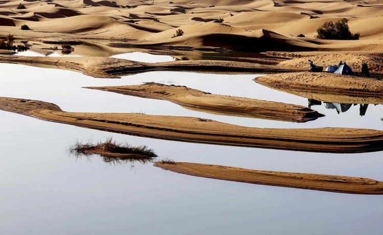أمطار استثنائية تحيي بحيرات أماتها الجفاف في المغرب