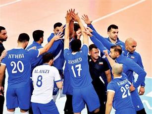 أزرق الطائرة يتغلب على نظيره السعودي في البطولة العربية