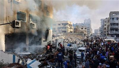 استشهاد 10 فلسطينيين باستهداف الاحتلال مركز إيواء في غزة