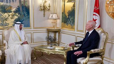 الرئيس التونسي يستقبل اليحيا في العاصمة تونس