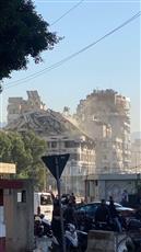 غارة لطيران الاحتلال على مبنى سكني في منطقة الشياح بالضاحية الجنوبية لبيروت