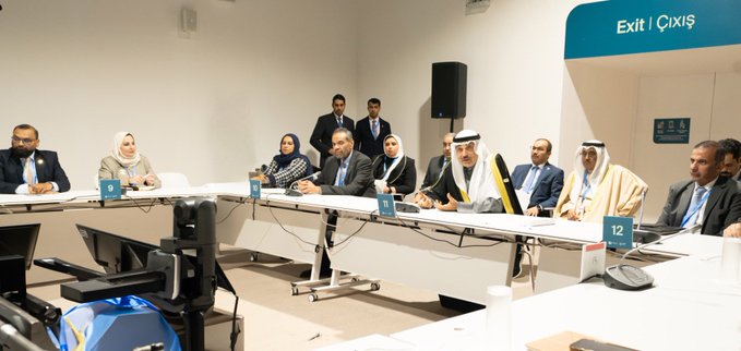 ممثل سمو أمير البلاد يلتقي الفريق التفاوضي الكويتي لاتفاقية تغير #المناخ