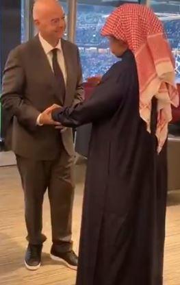 الشيخ أحمد اليوسف يلتقي انفانتينو في العاصمة القطرية الدوحة