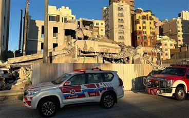 الإطفاء تعاملت مع حادث انهيار مبنى في منطقة الشعب البحري