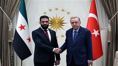 الشرع يصل أنقرة ويلتقي أردوغان