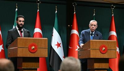 أردوغان يبحث مع الشرع اتخاذ خطوات ضد الأكراد في سوريا