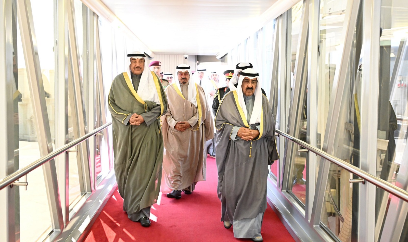 #سمو_الأمير يغادر إلى #السعودية لحضور اللقاء التشاوري الأخوي مع قادة دول #مجلس_التعاون وملك #الأردن والرئيس المصري