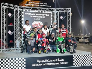 لاعبو نادي الكويت الرياضي للسيارات والدراجات الآلية يسيطرون على منصات التتويج في بطولة البحرين «السوبر بايك»