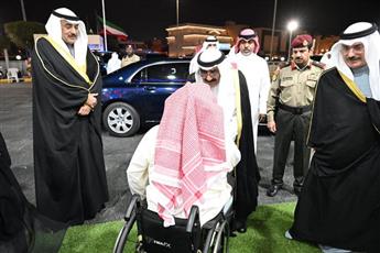 سمو الأمير يقوم بزيارة إلى النادي الكويتي الرياضي للمعاقين