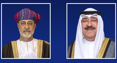 سمو الأمير يتلقى اتصالا هاتفيا من سلطان عمان للتهنئة بقرب حلول عيد الفطر