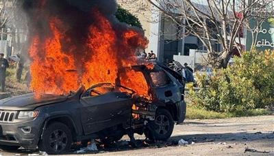 طيران الاحتلال يستهدف سيارة في جنوب لبنان