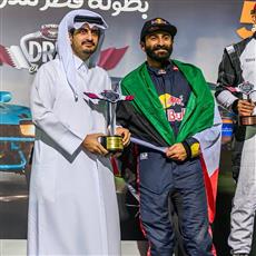 البطل علي مخصيد يحصد لقب بطل الموسم لبطولة الدرفت بقطر