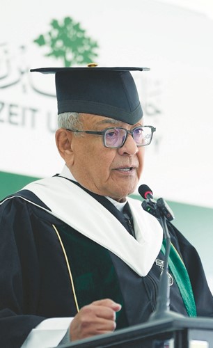 قتيبة الغانم ينال الدكتوراه الفخرية في «الإنسانيات» من جامعة بيرزيت