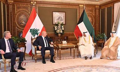 الرئيس اللبناني يستقبل سمو ولي العهد