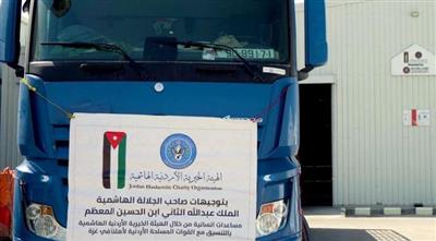 الأردن: إدخال 36 شاحنة مساعدات إلى غـزة
