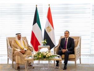 جلسة مباحثات رسمية بين رئيسي وزراء الكويت ومصر