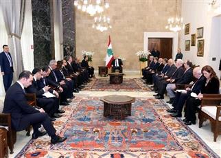 الرئيس اللبناني: نعوّل على الدور السياسي الرئيسي لمصر بالمنطقة 