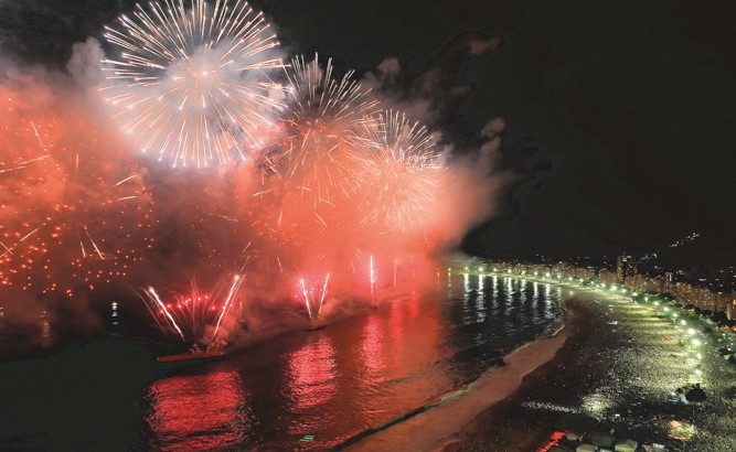 ريو دي جانيرو تدخل «غينيس» بـ «أكبر احتفالية بليلة رأس السنة» في العالم