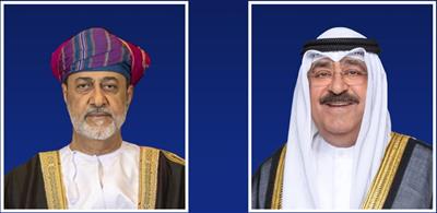 سمو الأمير يهنئ سلطان عمان بذكرى توليه مقاليد الحكم 