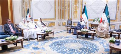 سمو الأمير يستقبل بحضور سمو ولي العهد سمو رئيس الوزراء