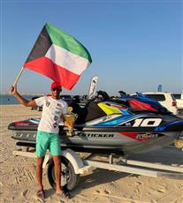 راشد الدواس يحقق إنجازاً جديداً في بطولة الإمارات للدراجات المائية
