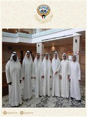 رئيس المجلس الأعلى للقضاء يتفقد سير العمل في مجمع محاكم الفروانية